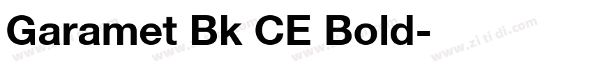 Garamet Bk CE Bold字体转换